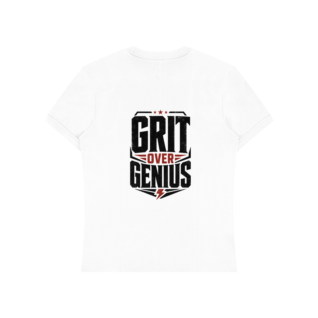 grit over genius Unisex Heavyweight Slim Fit T-Shirt