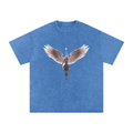 Valkyrie B & W Snow Washed Oversized Cotton T-Shirt