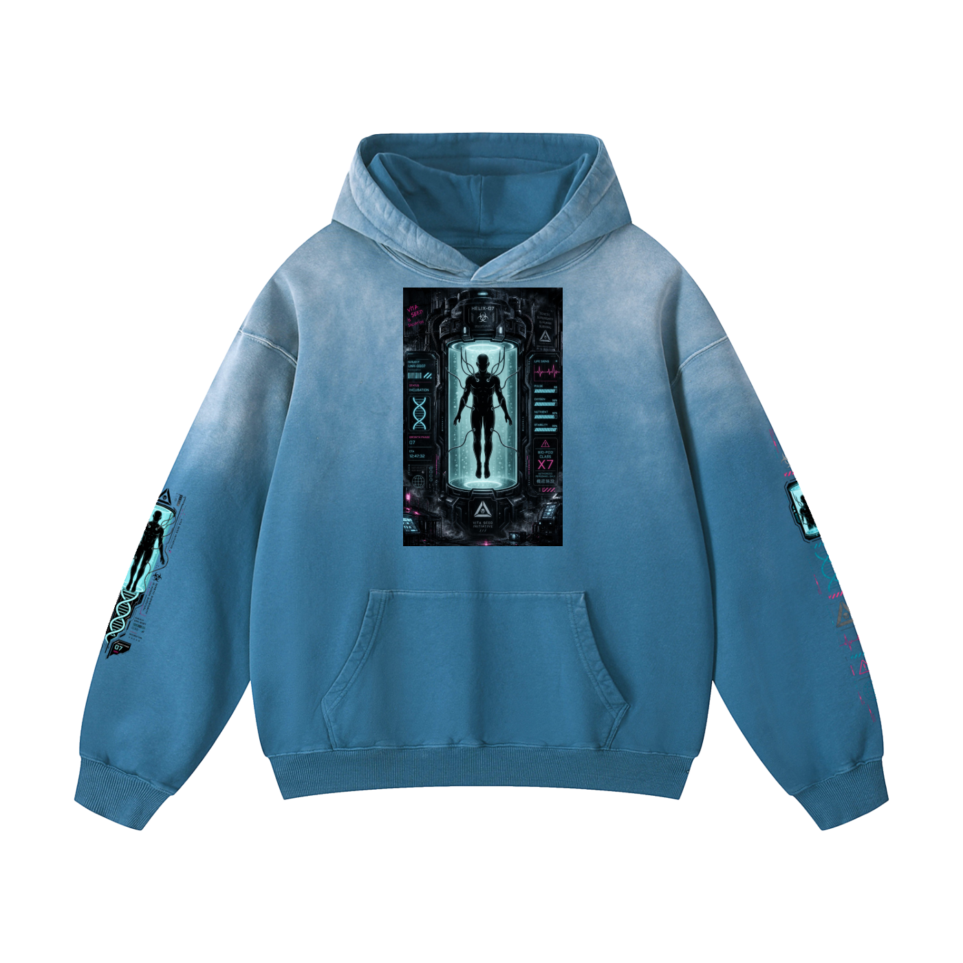 HUMAN FARM Heavyweight Sunfade Oversized Hoodie
