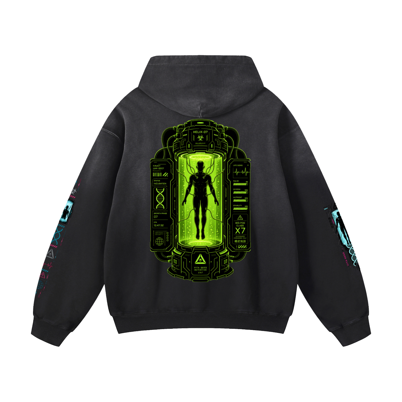 HUMAN FARM Heavyweight Sunfade Oversized Hoodie