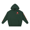 Koi Samurai Hoodie | Against The Current Yin Yang Koi Japanese Graphic Hoodie, Back & Sleeve Print