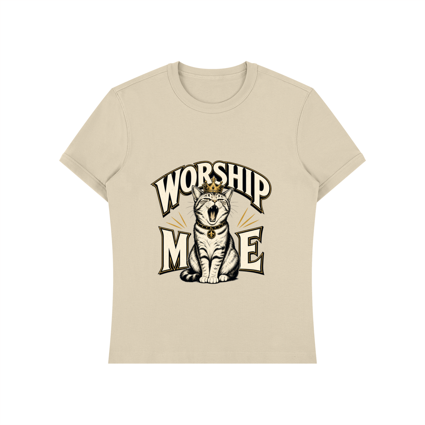 worship me cat Unisex Heavyweight Slim Fit T-Shirt