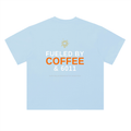 FUELED BY COFFE & 6011 Heavyweight Drop Shoulder Cotton T-Shirt