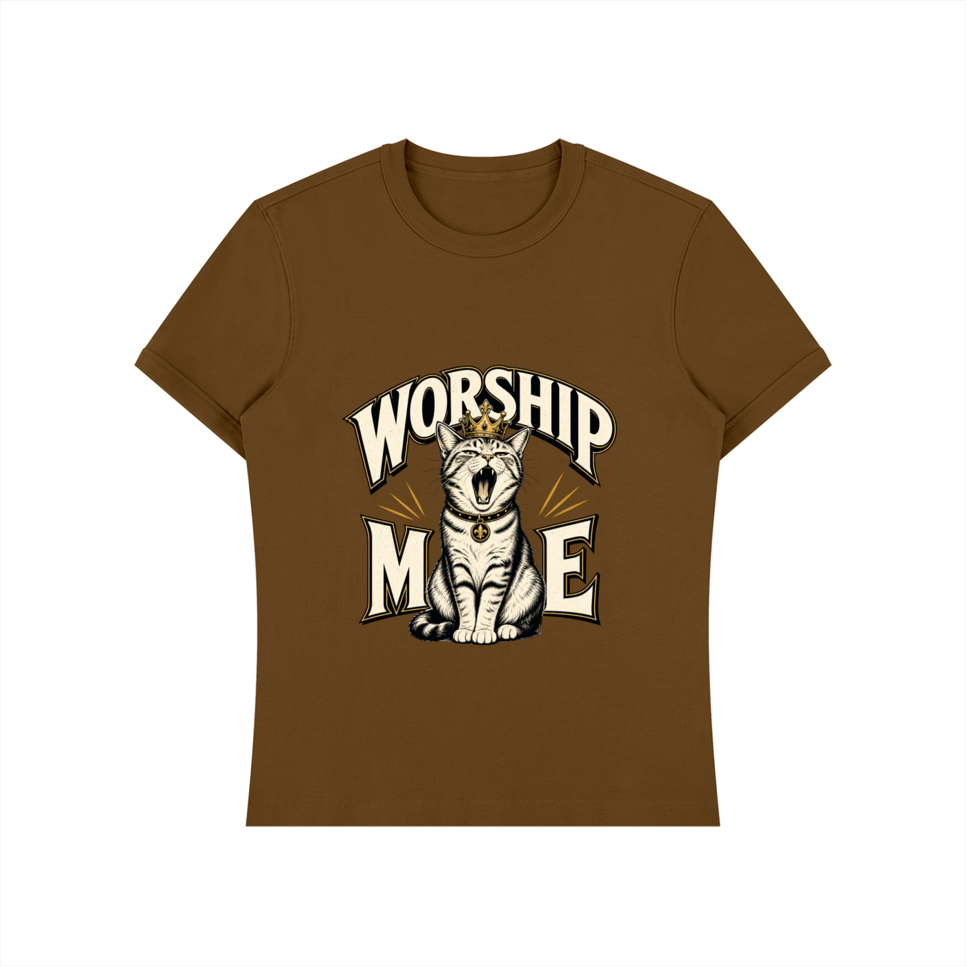 worship me cat Unisex Heavyweight Slim Fit T-Shirt