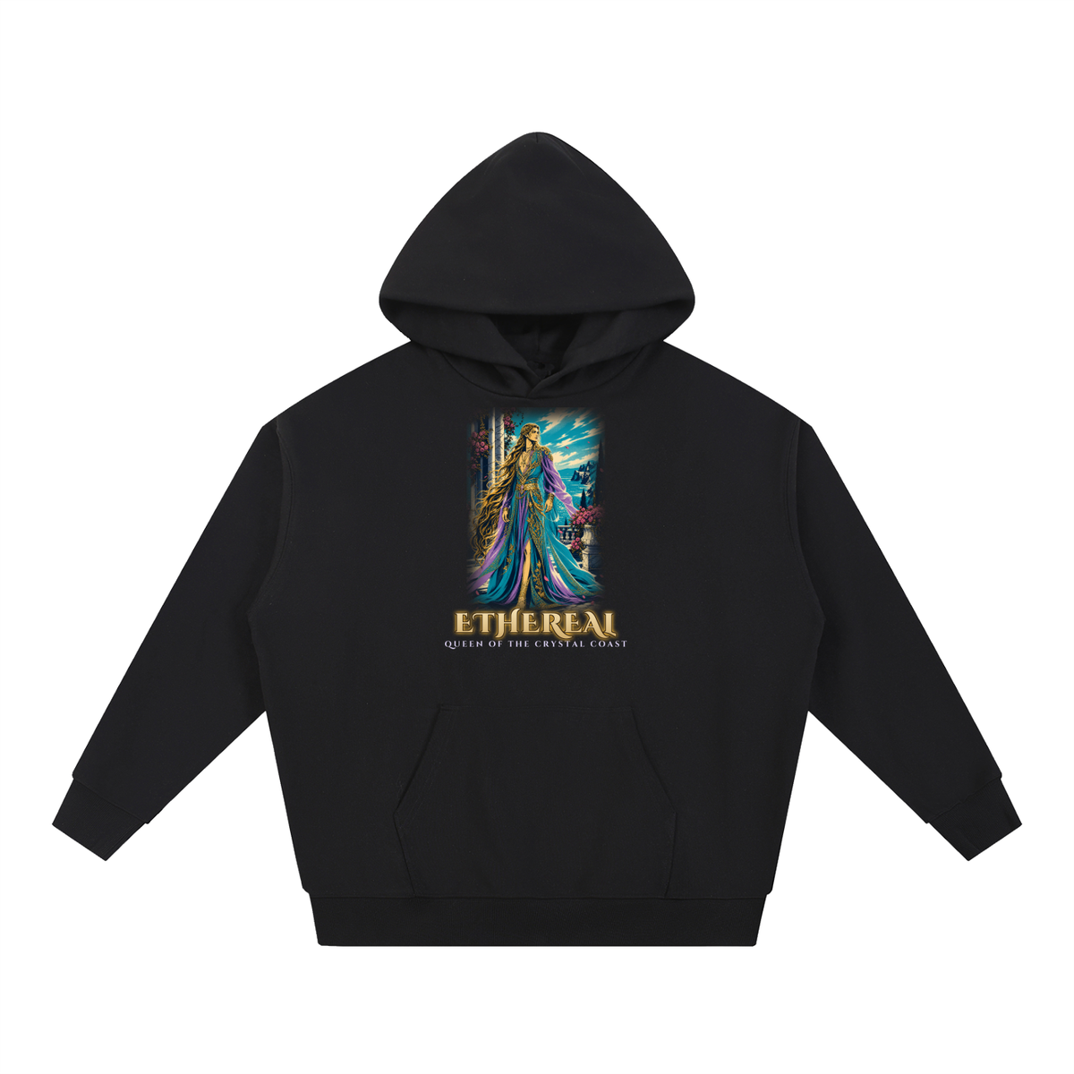 Ethereal Queen Hoodie | Fantasy Queen Graphic Hoodie