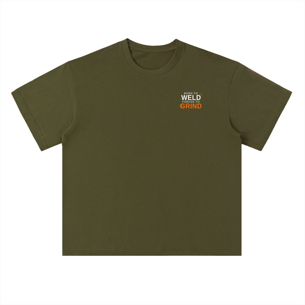 Born To Weld Heavyweight Drop Shoulder Cotton T-Shirt
