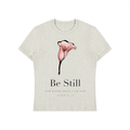 Be Still and Know That I Am God Shirt | Minimalist Calla Lily Christian Tee, Psalm 46:10 Faith Gift