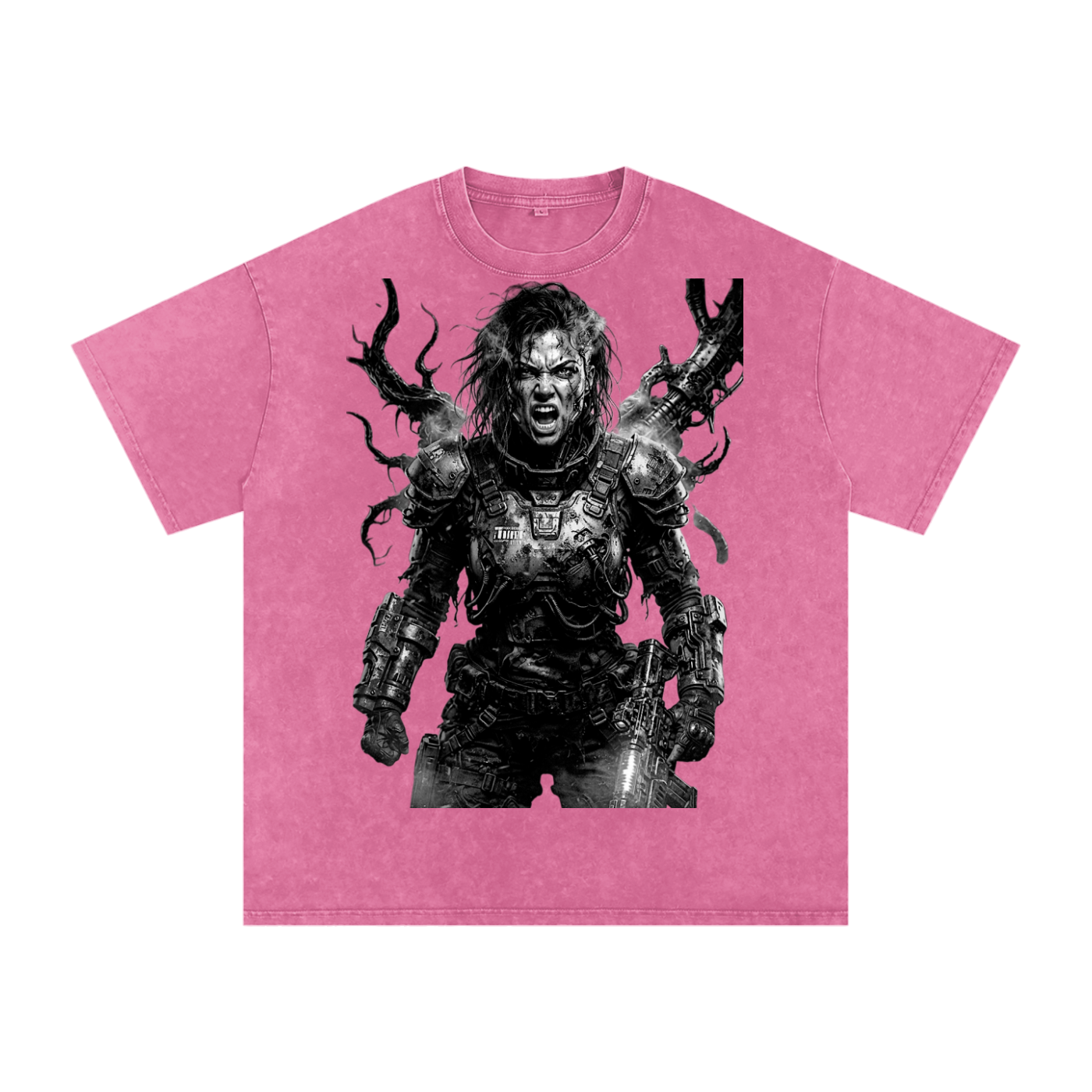 Snow Washed Oversized Cotton T-Shirt