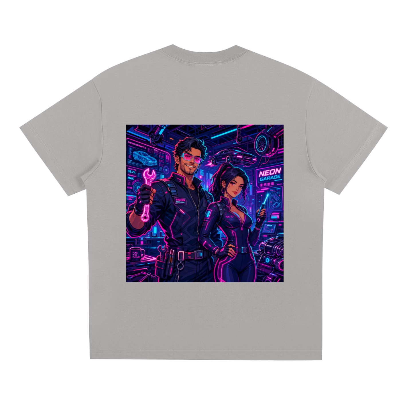 FUTURE MECHANIC | Sci-Fi Quick-Dry Cooling Tee