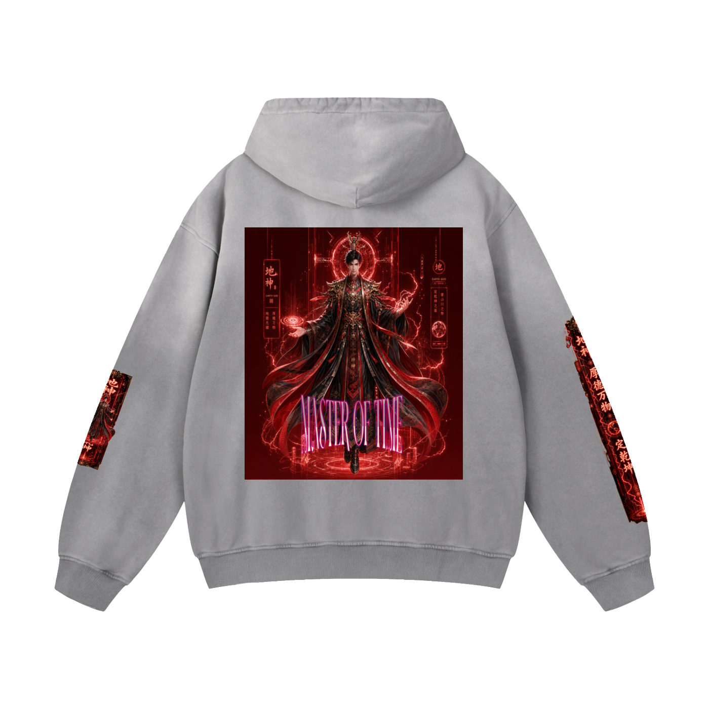 MASTER OF TIME Heavyweight Sunfade Oversized Hoodie