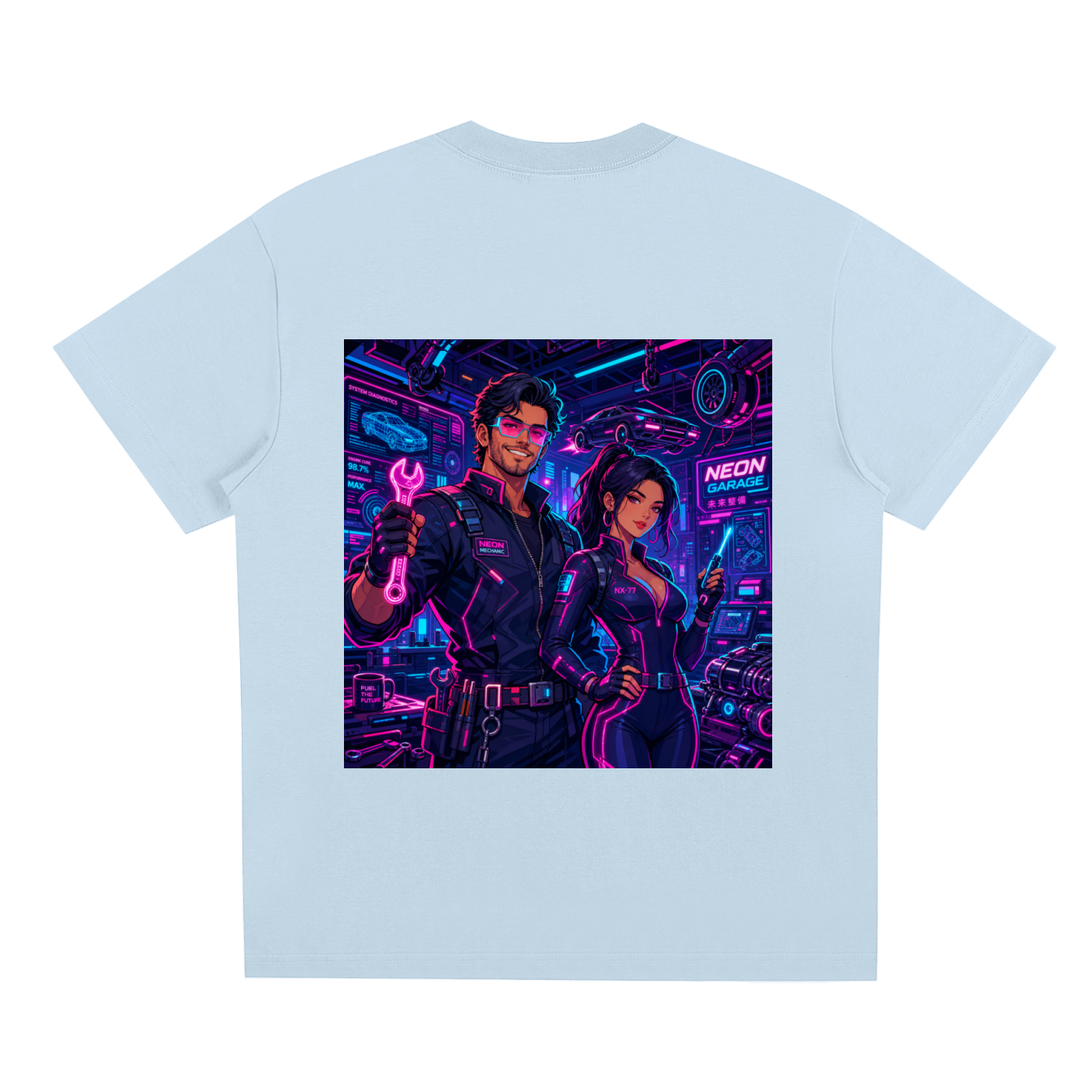 FUTURE MECHANIC | Sci-Fi Quick-Dry Cooling Tee