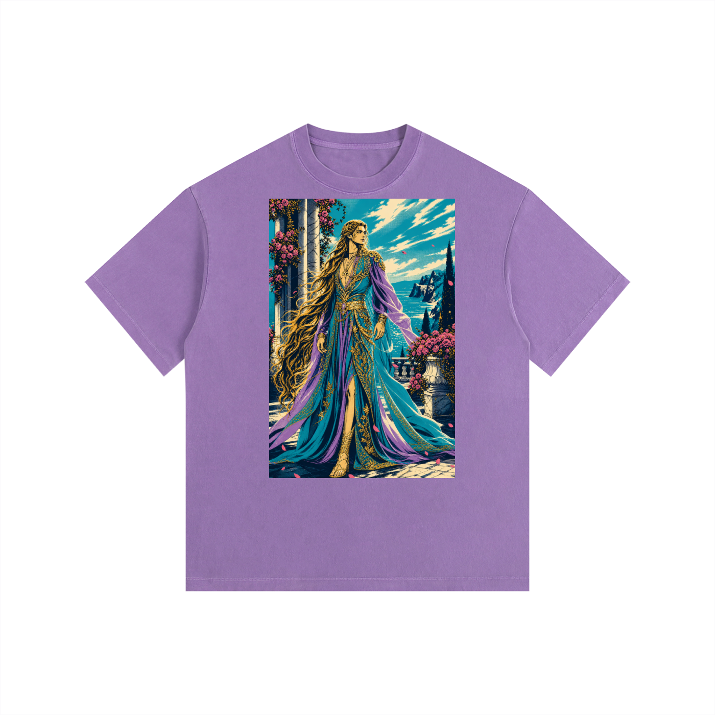 Princess02 Vintage Washed Oversized Cotton T-Shirt