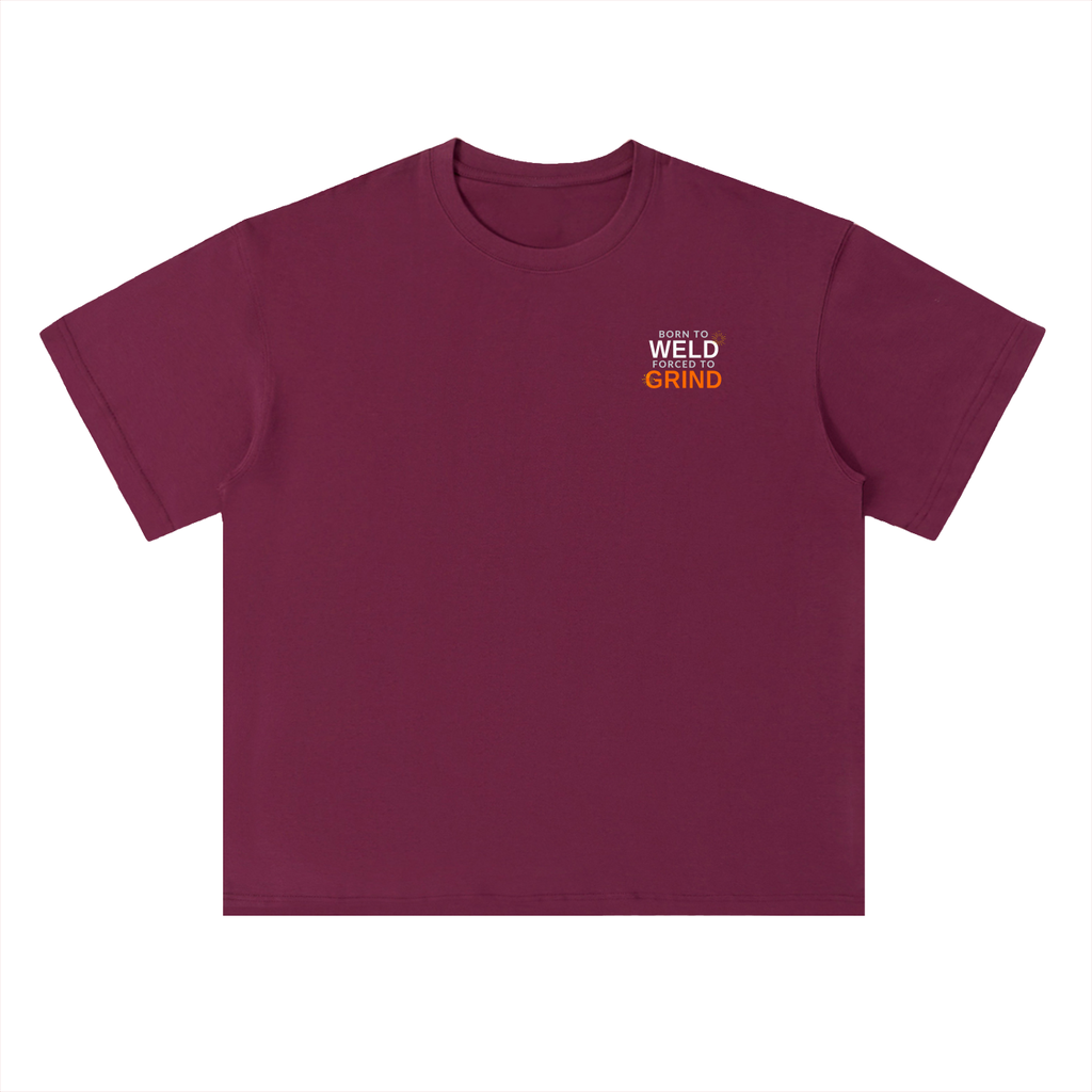 Born To Weld Heavyweight Drop Shoulder Cotton T-Shirt