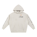 Walk By Faith Not By Sight Retro Hoodie | Groovy 70s Christian Sweatshirt, 2 Corinthians 5:7 Daisy Faith Gift
