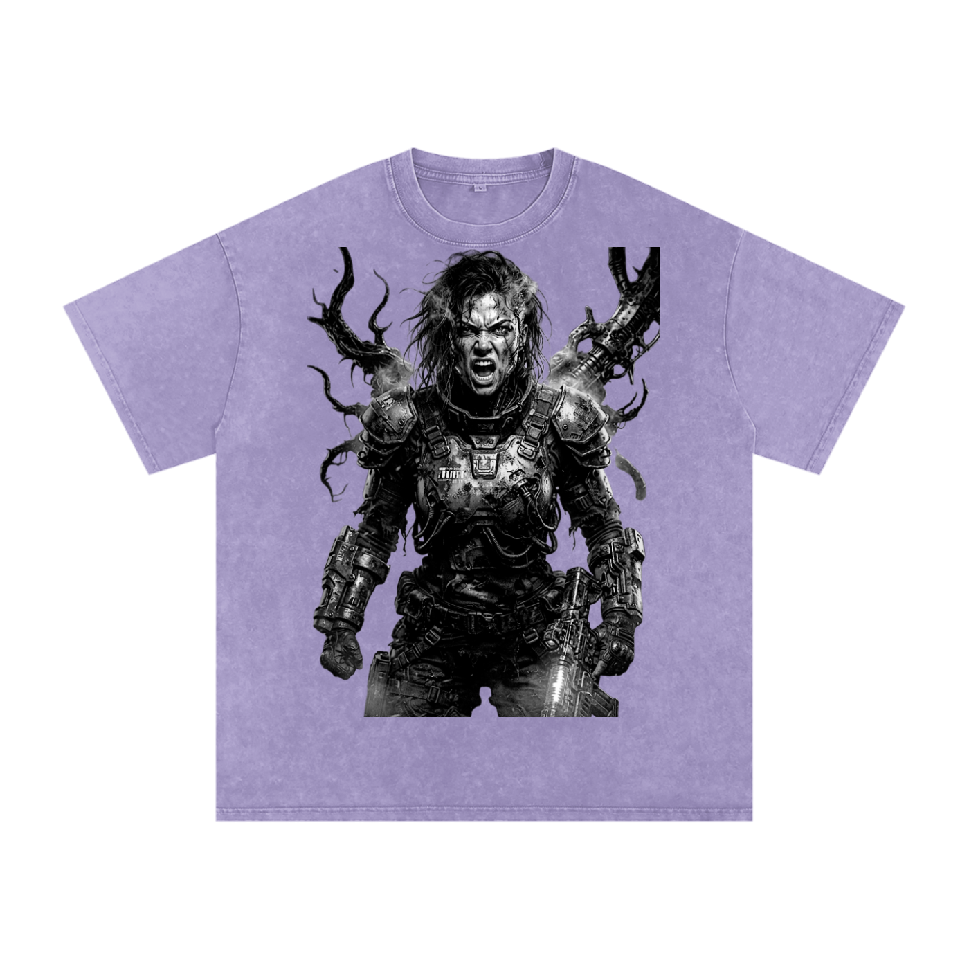 Snow Washed Oversized Cotton T-Shirt