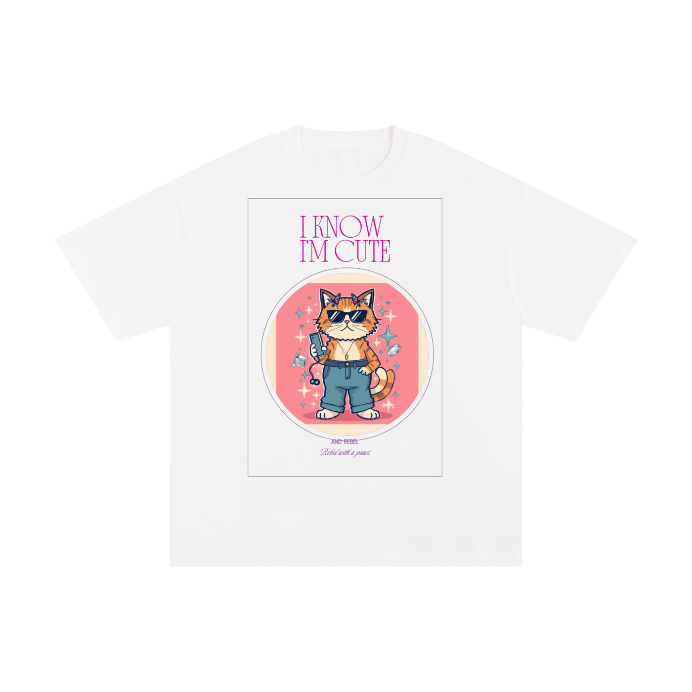 I Know I'm Cute | Funny Cat T-Shirt