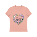 Be Kind To Your Mind Shirt | Floral Heart Watercolor Graphic Tee for Women