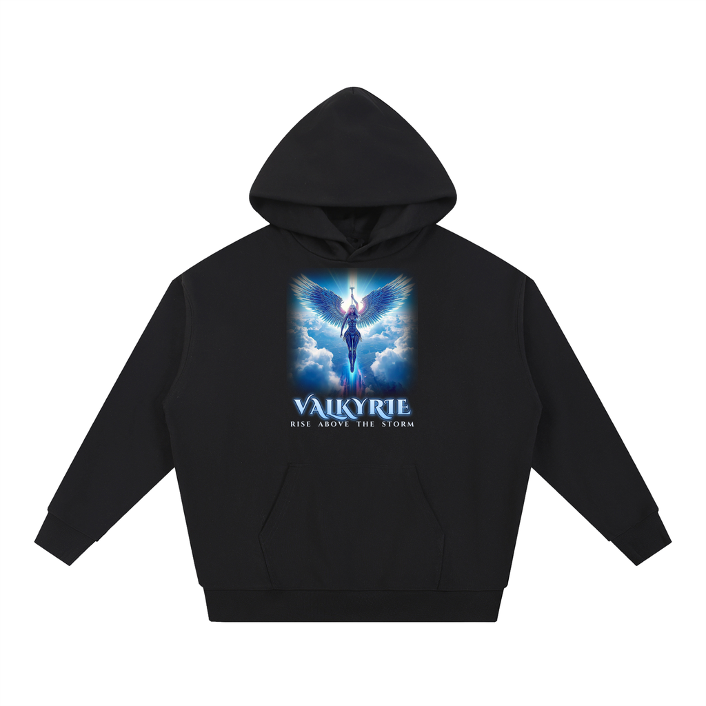 Valkyrie Hoodie | Winged Warrior Angel Sci-Fi Graphic Hoodie