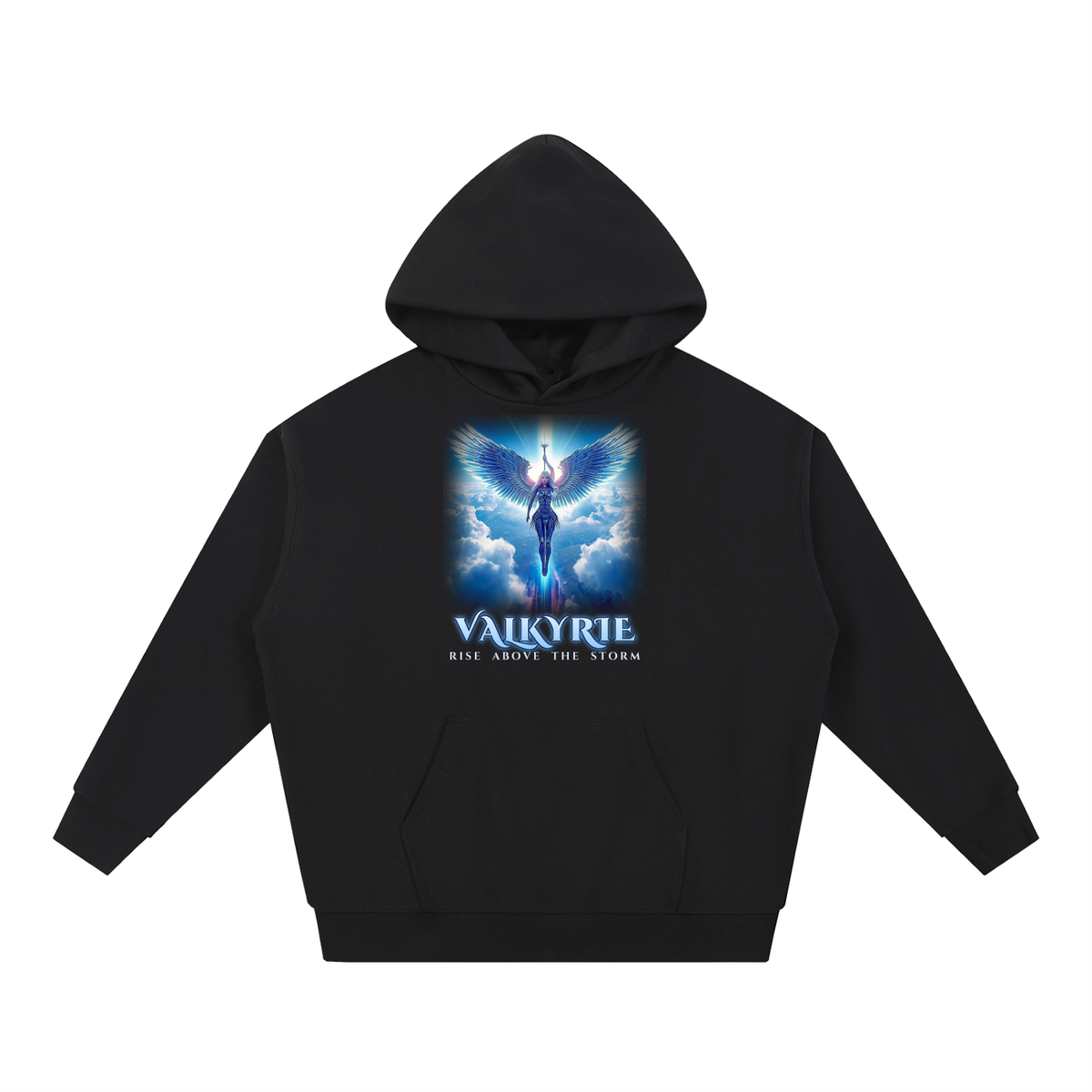 Valkyrie Hoodie | Winged Warrior Angel Sci-Fi Graphic Hoodie