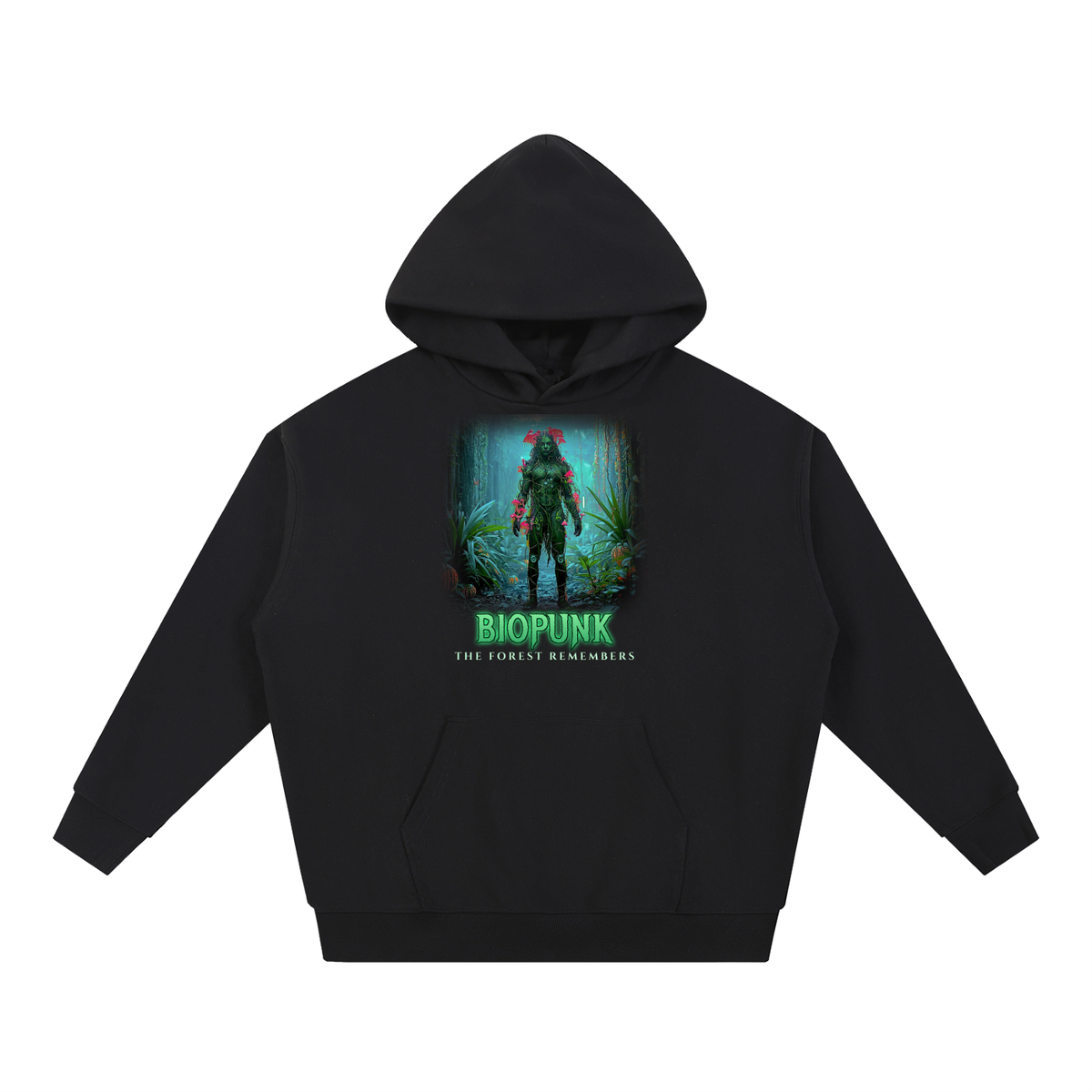 Biopunk Druid Hoodie | Forest Druid Sci-Fi Graphic Hoodie