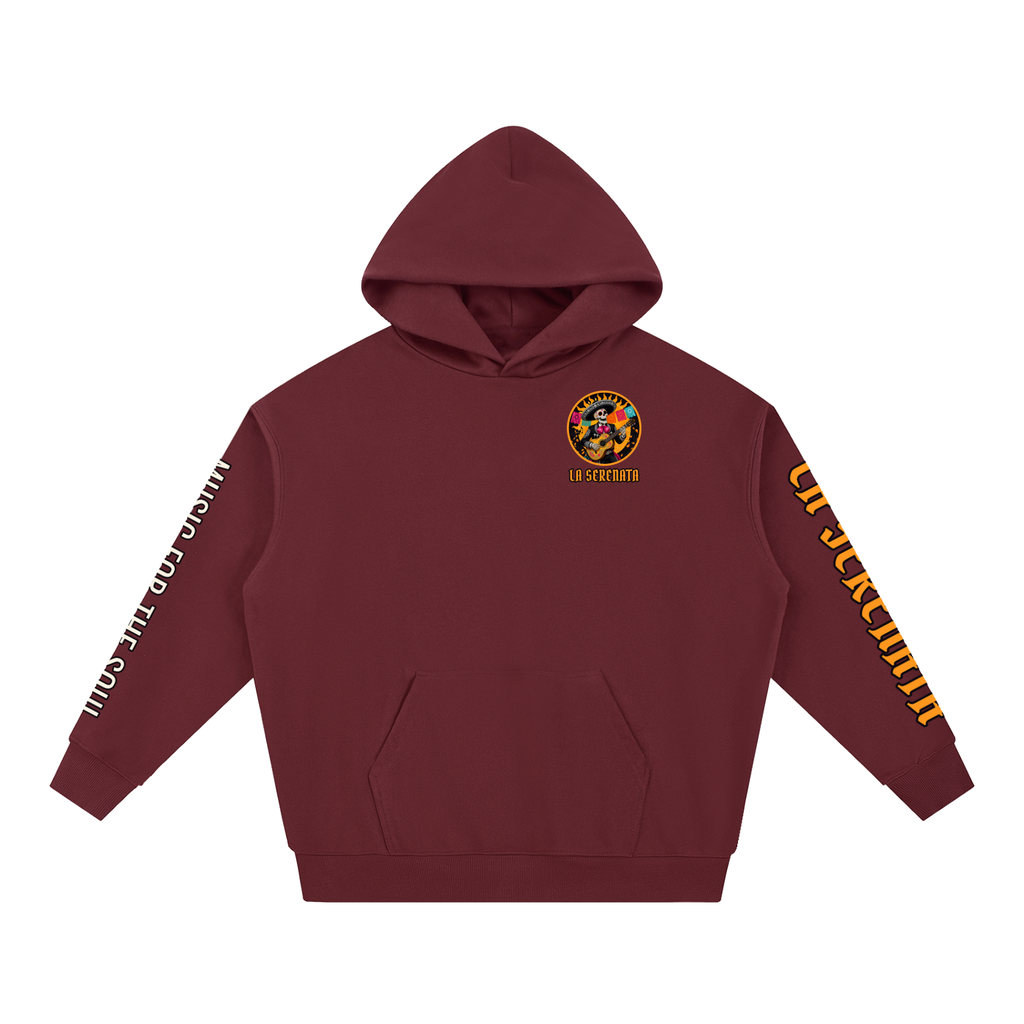 La Serenata Hoodie | Skeleton Mariachi Día de los Muertos Graphic Hoodie, Back & Sleeve Print