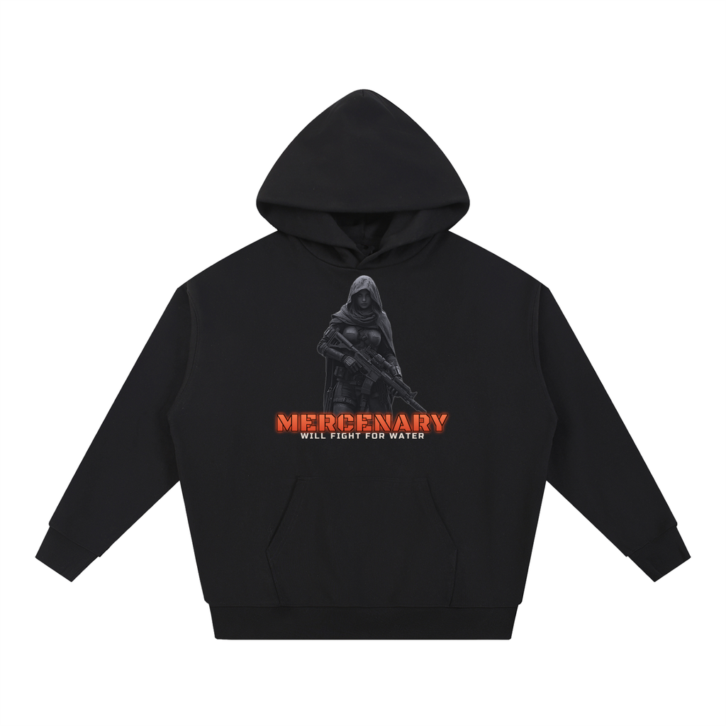 Mercenary Hoodie | Wasteland Mercenary Sci-Fi Graphic Hoodie