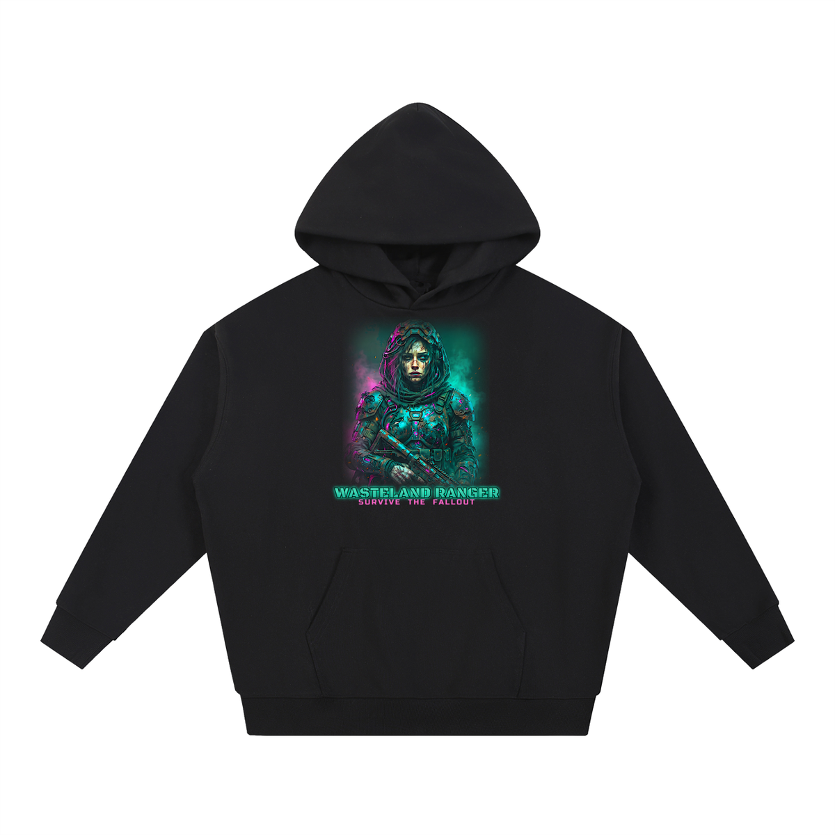 Wasteland Ranger Hoodie | Fallout Ranger Sci-Fi Graphic Hoodie