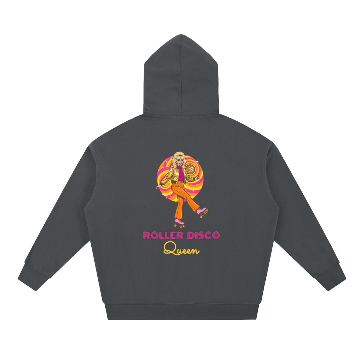 Roller Disco Queen Hoodie, Retro 70s Roller Skate Sweatshirt, Groovy Disco Skating Gift