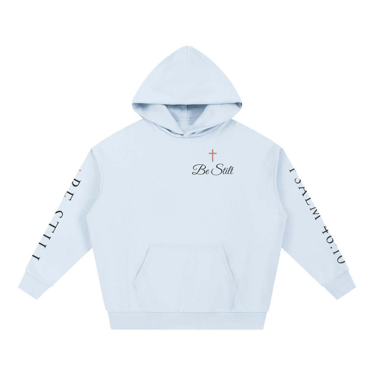 Be Still and Know That I Am God Hoodie | Minimalist Calla Lily Christian Sweatshirt, Psalm 46:10 Faith Gift