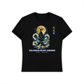 Moonlight Samurai T-Shirt | Silence Is My Sword Japanese Wave Graphic Tee