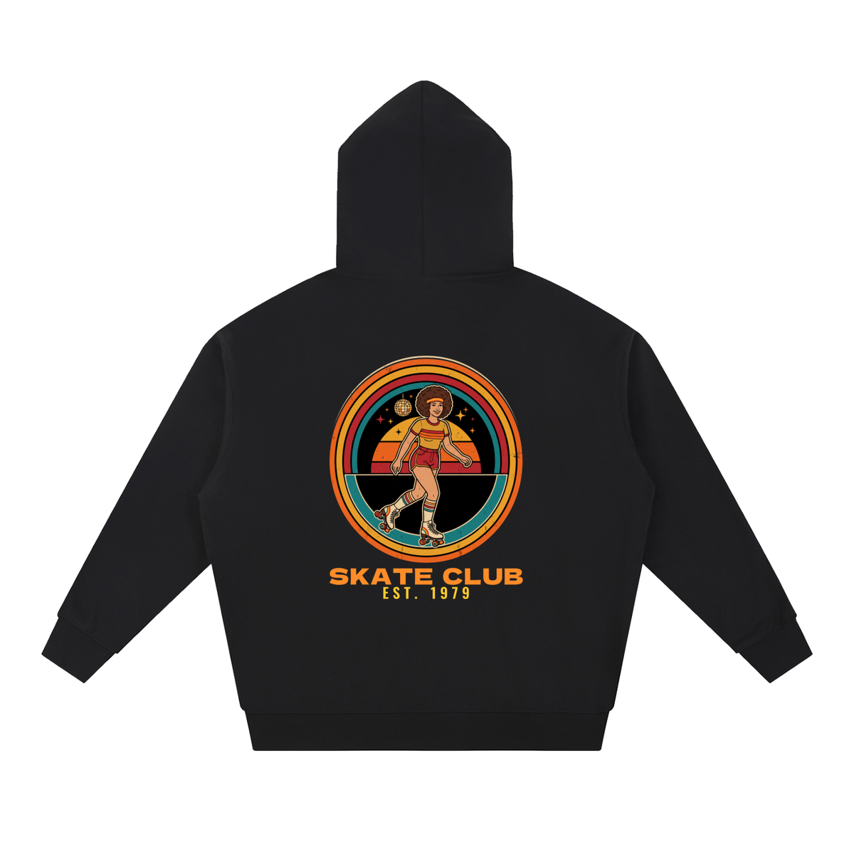 Skate Club Est 1979 Hoodie, Vintage Roller Rink Sweatshirt, Retro 70s Roller Skating Gift