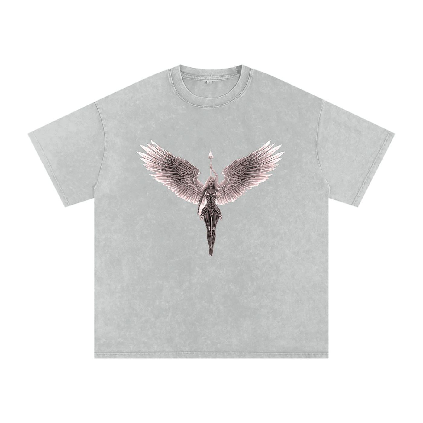 Snow Washed Oversized Cotton T-Shirt