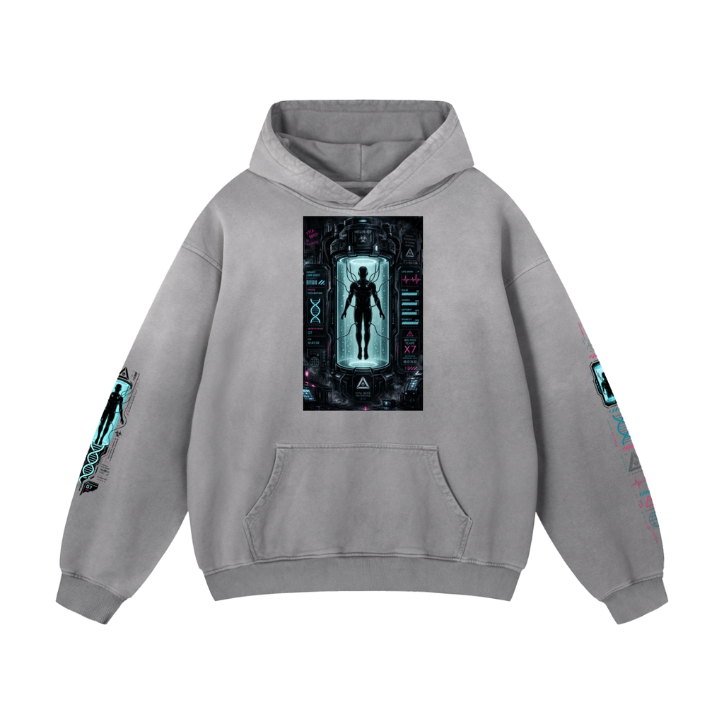 HUMAN FARM Heavyweight Sunfade Oversized Hoodie