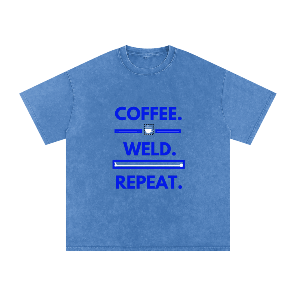 Coffee Weld Repeat | Welder Pride Trades T-Shirt