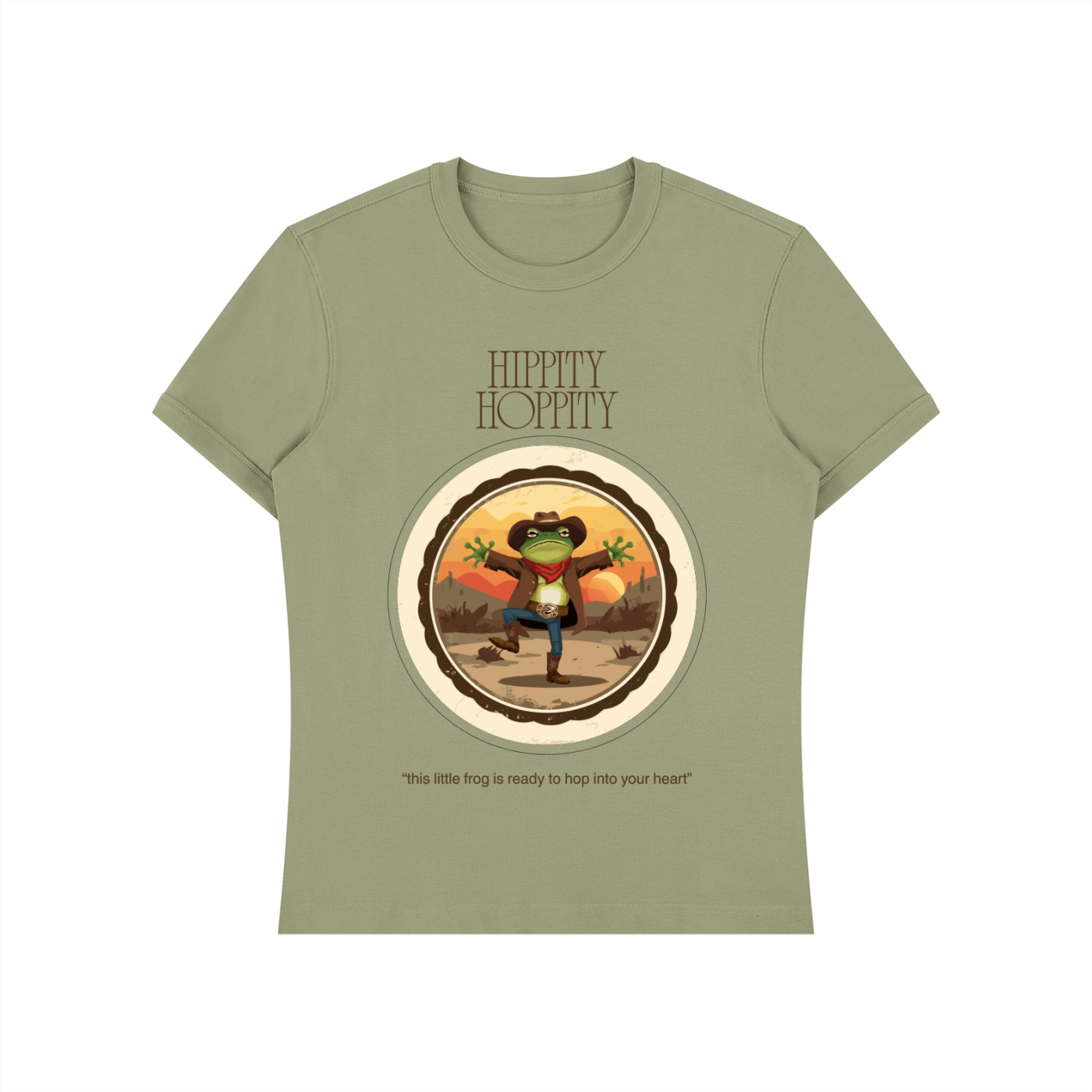 COWBOY FROG Unisex Heavyweight Slim Fit T-Shirt