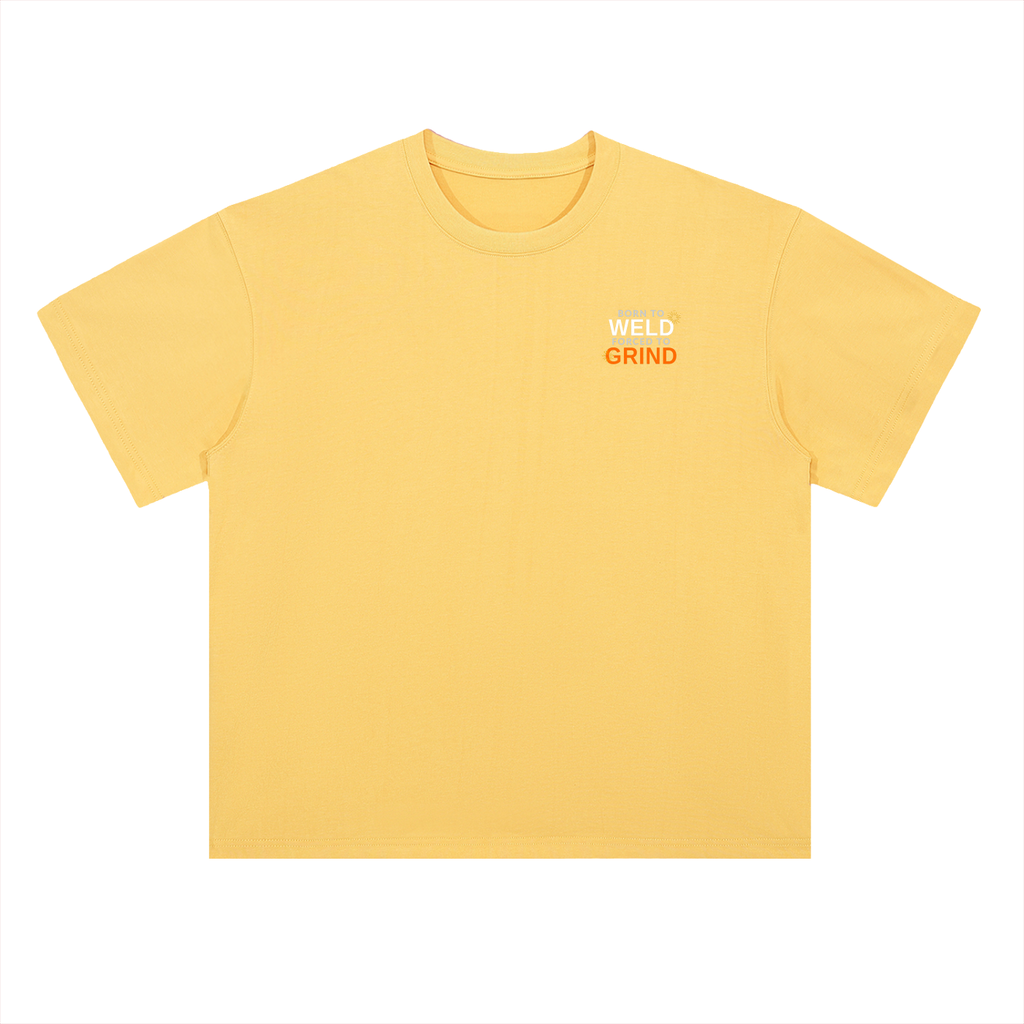 Born To Weld Heavyweight Drop Shoulder Cotton T-Shirt