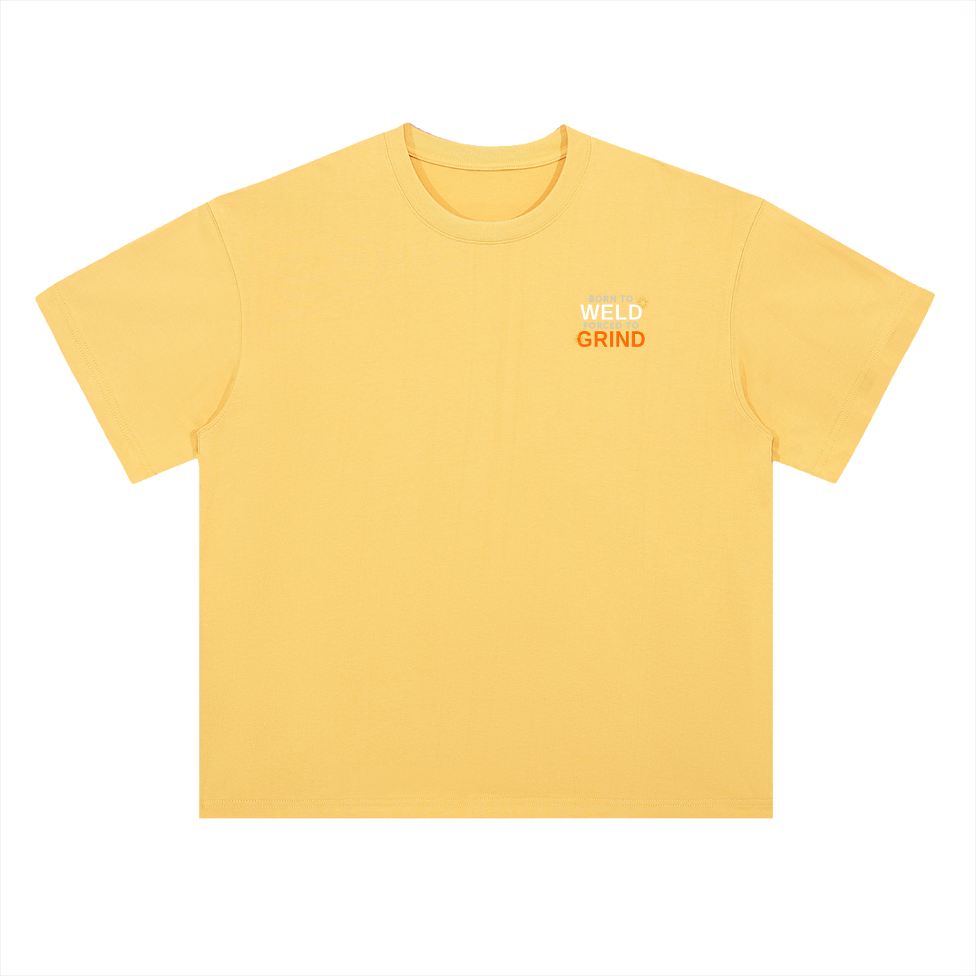Born To Weld Heavyweight Drop Shoulder Cotton T-Shirt
