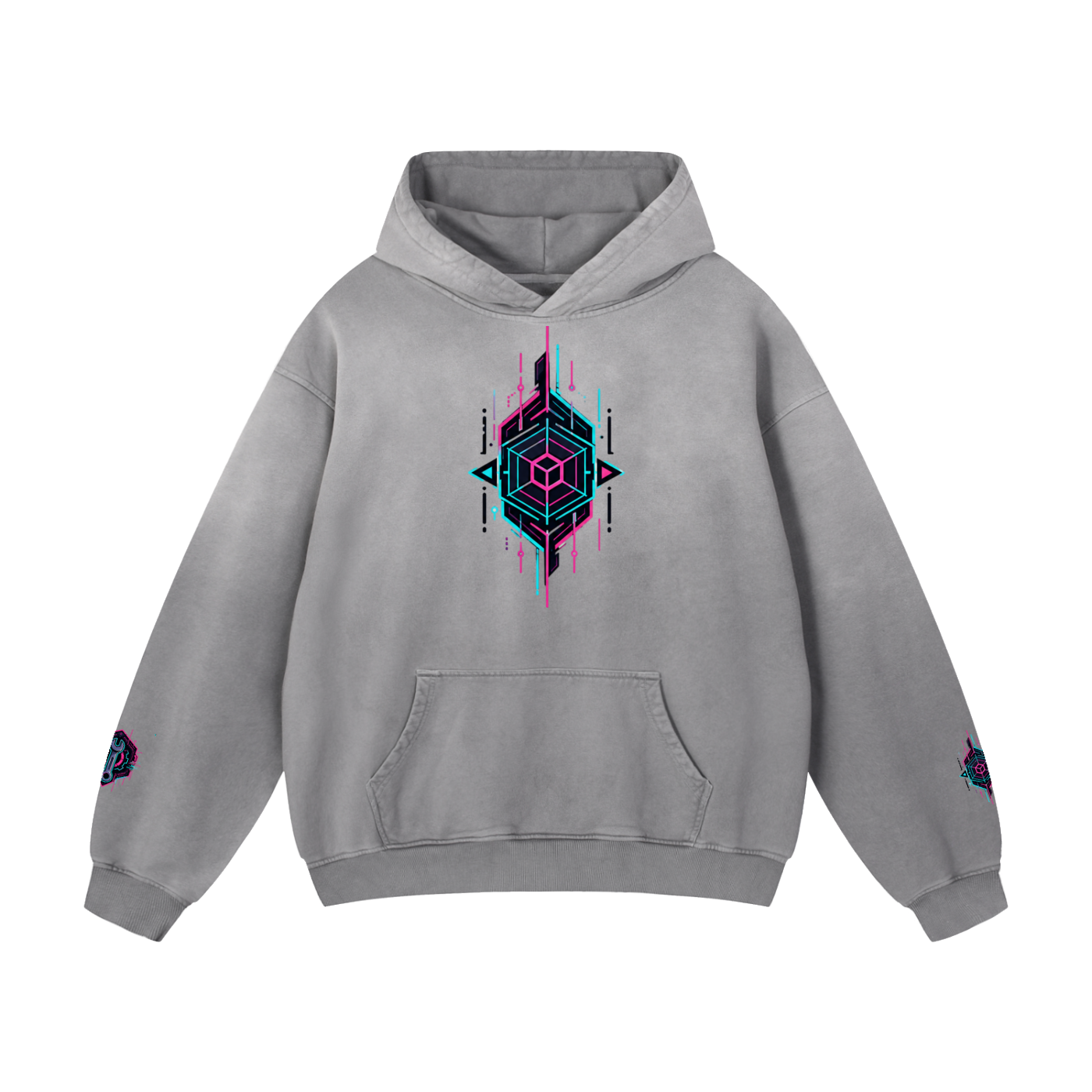 NEON MECHANIC Heavyweight Sunfade Oversized Hoodie