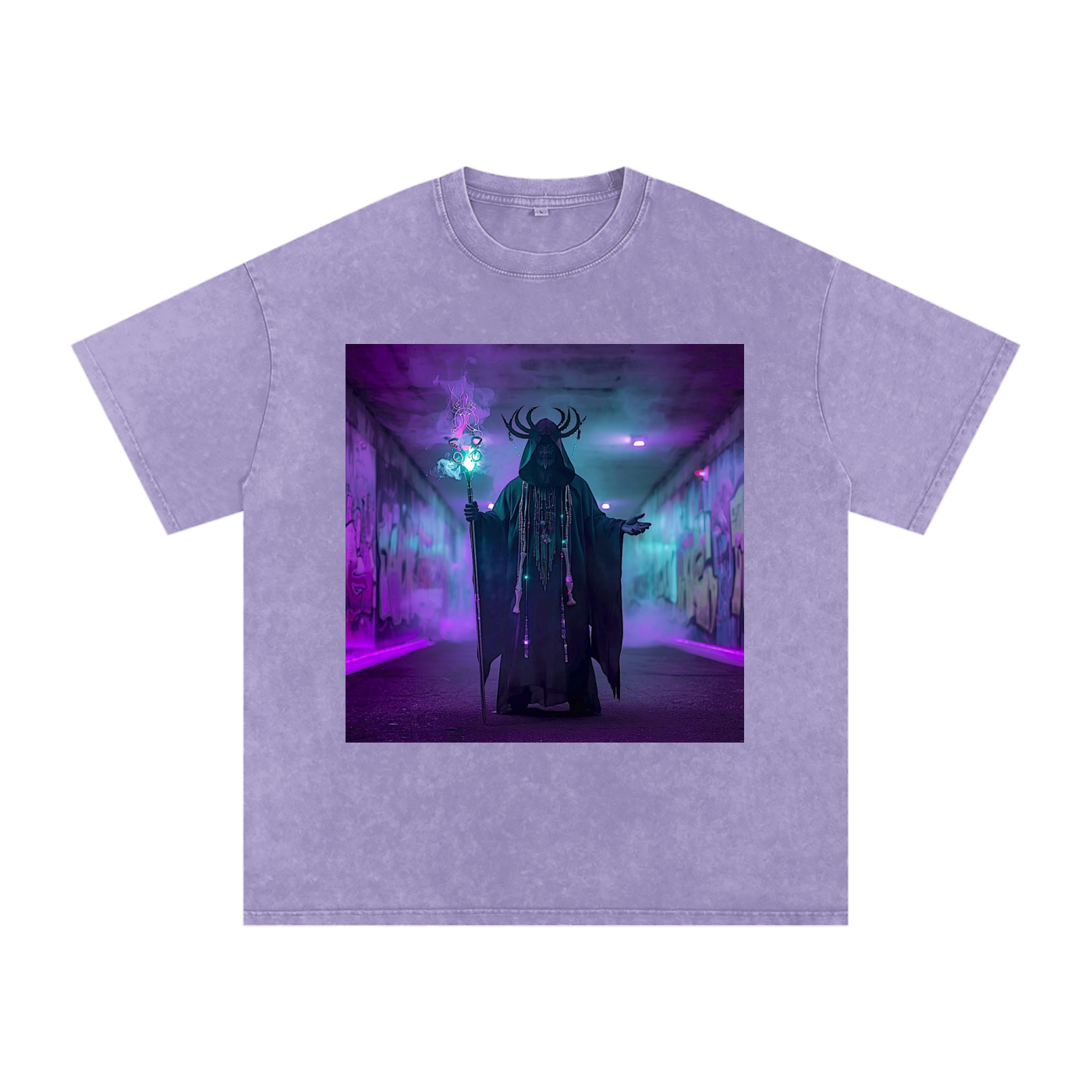 +Snow Washed Oversized Cotton T-Shirt