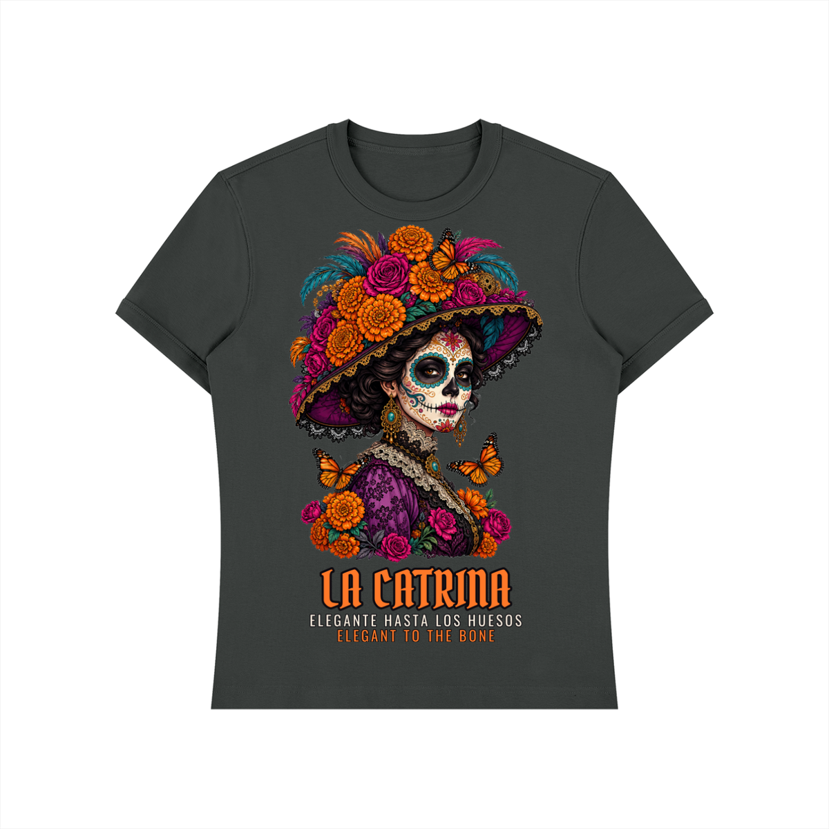 La Catrina T-Shirt | Sugar Skull Catrina Día de los Muertos Graphic Tee