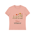 Grow Through What You Go Through Shirt | Wildflower Growth Watercolor Graphic Tee for Women