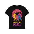 Keep On Rollin Besties Shirt, Best Friend Roller Skate Tee, Retro Skating Gift for BFF