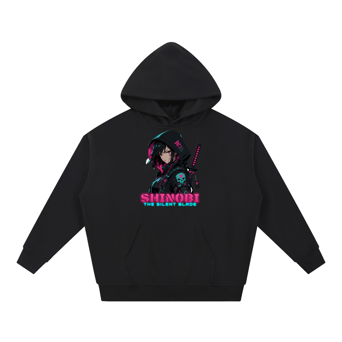 Shinobi Hoodie | Anime Ninja Girl Graphic Hoodie