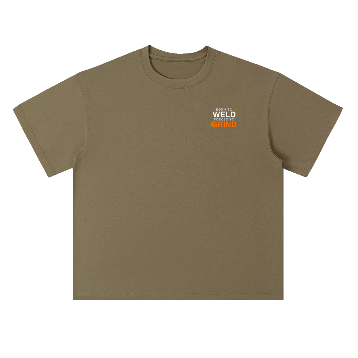 Born To Weld Heavyweight Drop Shoulder Cotton T-Shirt