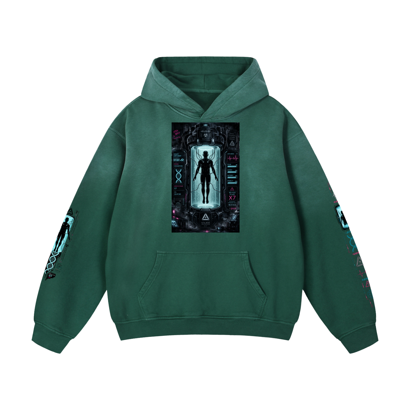 HUMAN FARM Heavyweight Sunfade Oversized Hoodie
