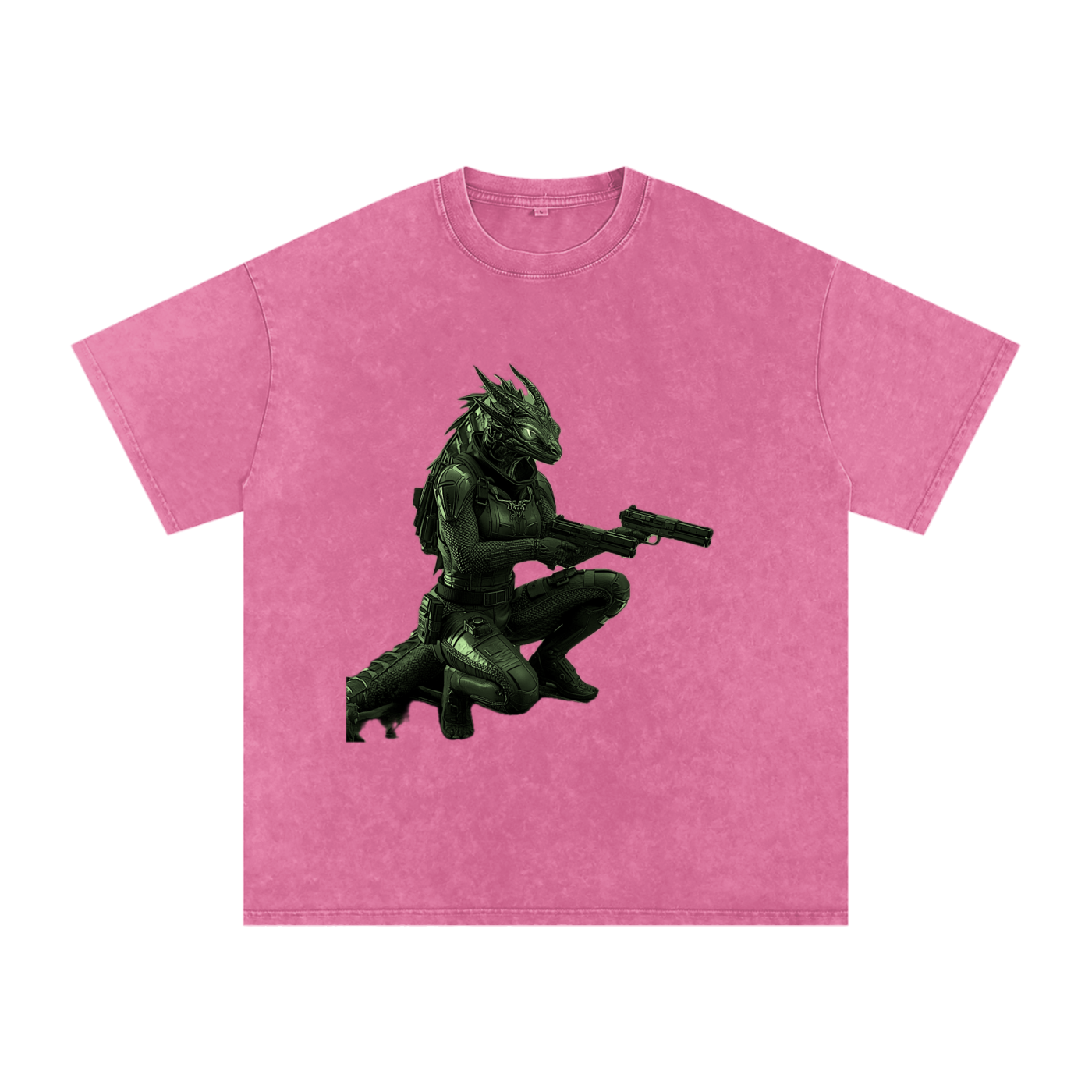 Snow Washed Oversized Cotton T-Shirt
