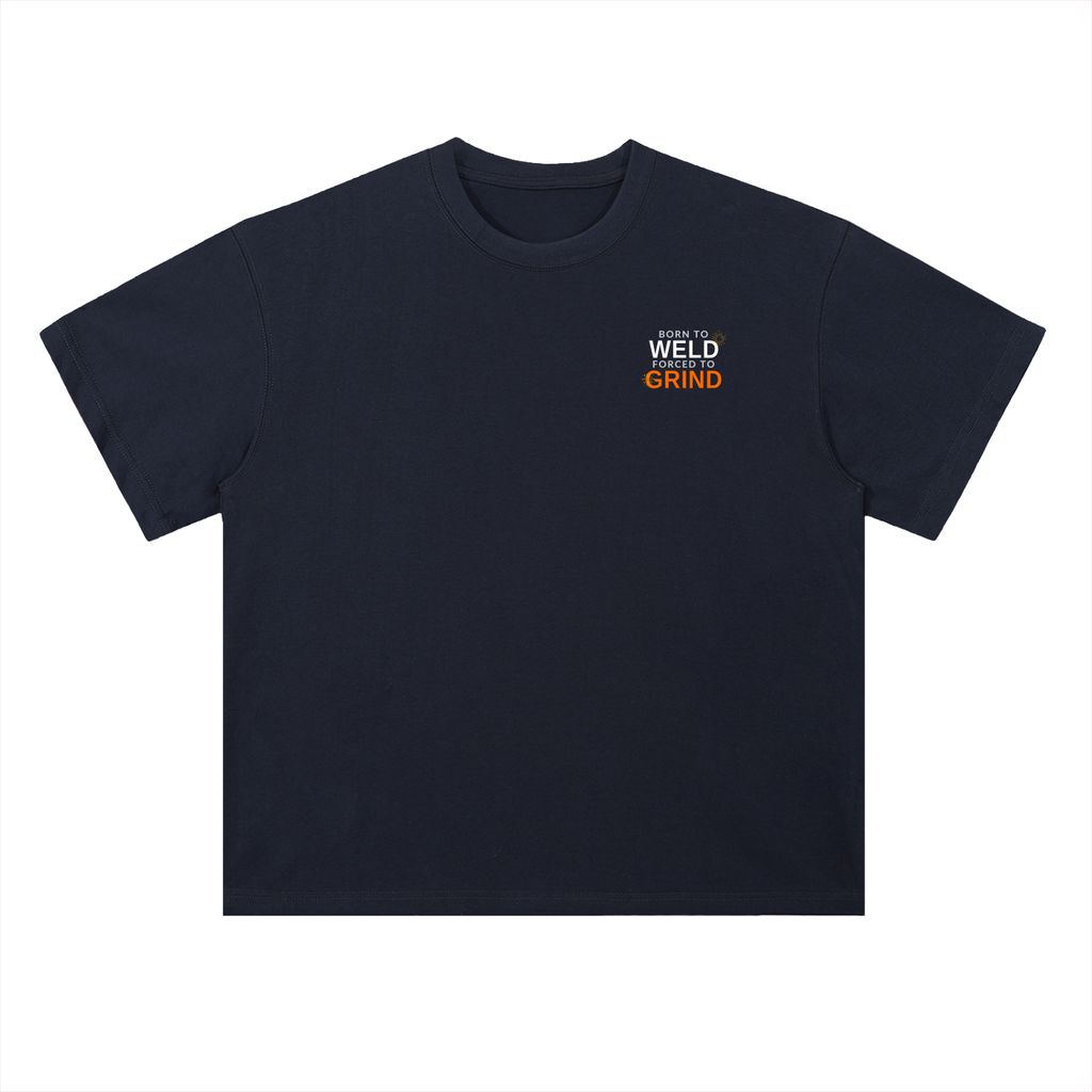 Born To Weld Heavyweight Drop Shoulder Cotton T-Shirt