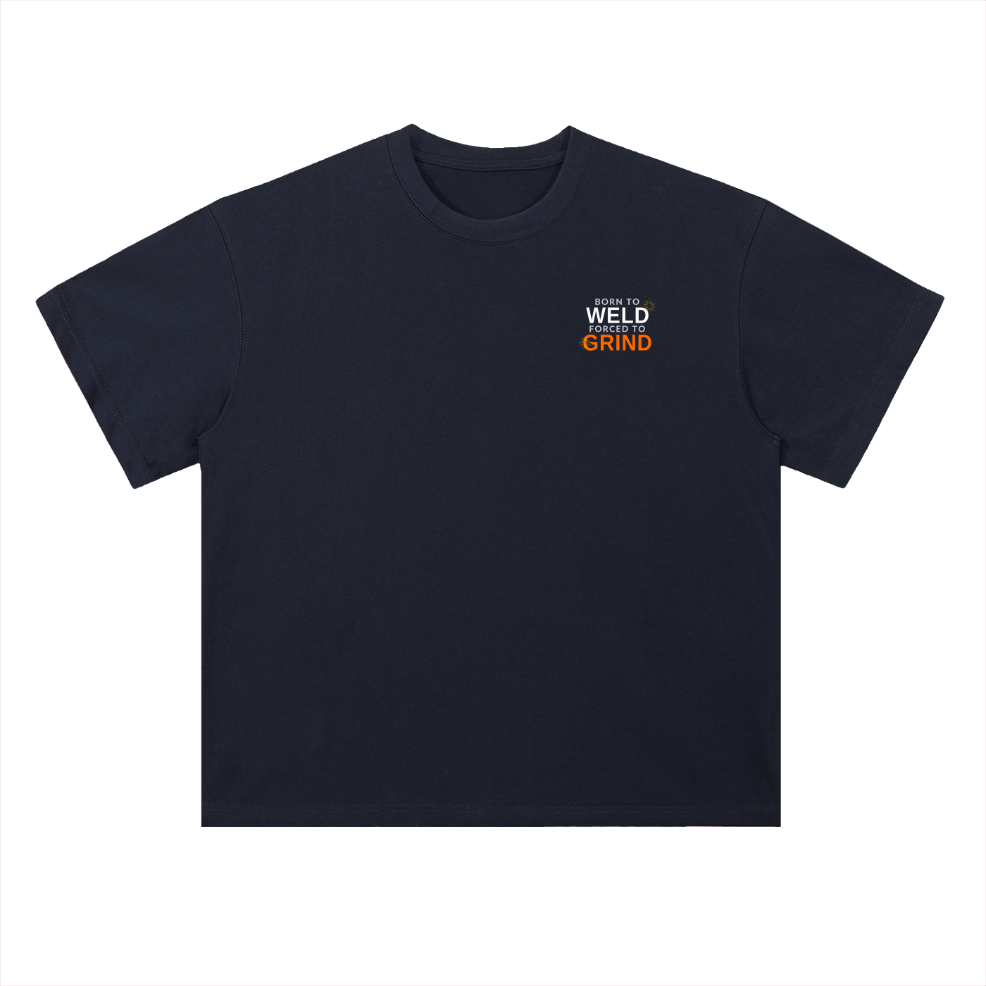 Born To Weld Heavyweight Drop Shoulder Cotton T-Shirt