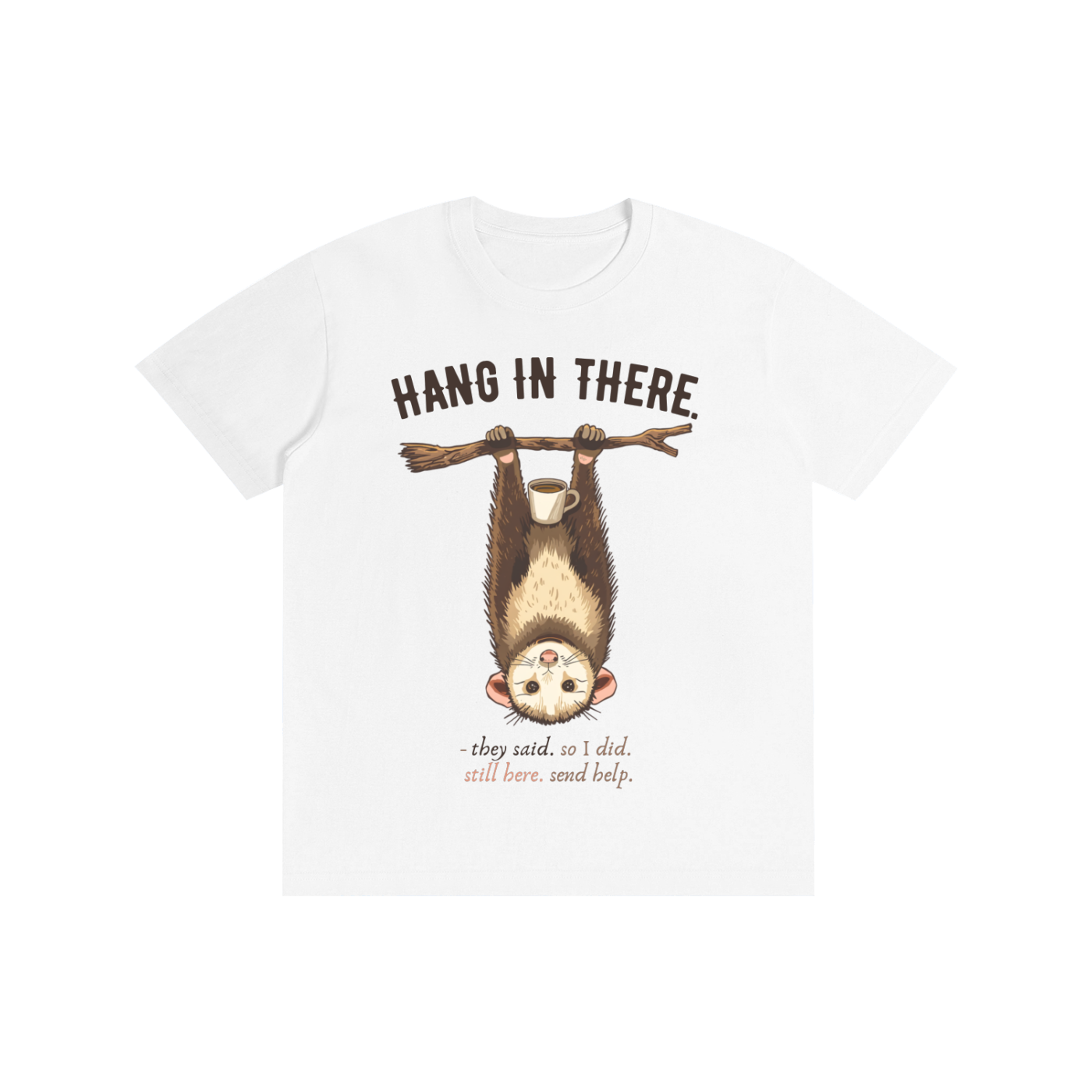 Hang in There | Cute Sloth Coffee T-Shirt