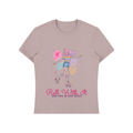 Roll With It Roller Skate Shirt, Watercolor Roller Girl Tee, Retro Skating Gift for Her